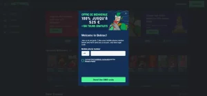 Current Betmac registration screen showing the live account-opening interface