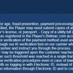 Current Betmac verification screen or KYC request inside an authenticated account
